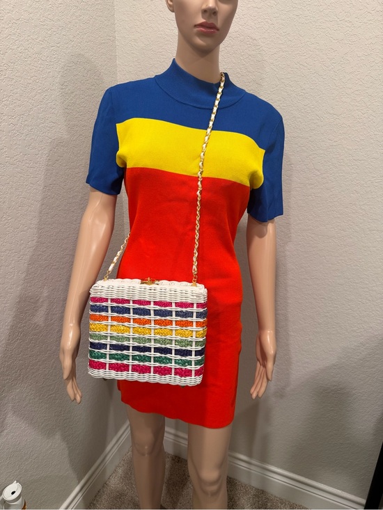 Solace London Handbags - Solace London Woven Multi-Color cotton sweater dress